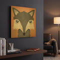'Timber Wolf' By Ryan Fowler Gold Metal Wall Art