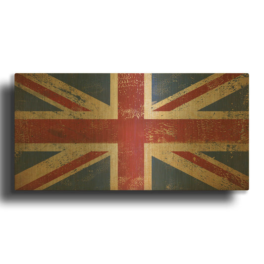 'Union Jack' By Ryan Fowler Gold Metal Wall Art
