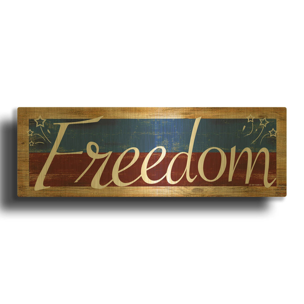 'Freedom' By Ed Wargo Gold Metal Wall Art