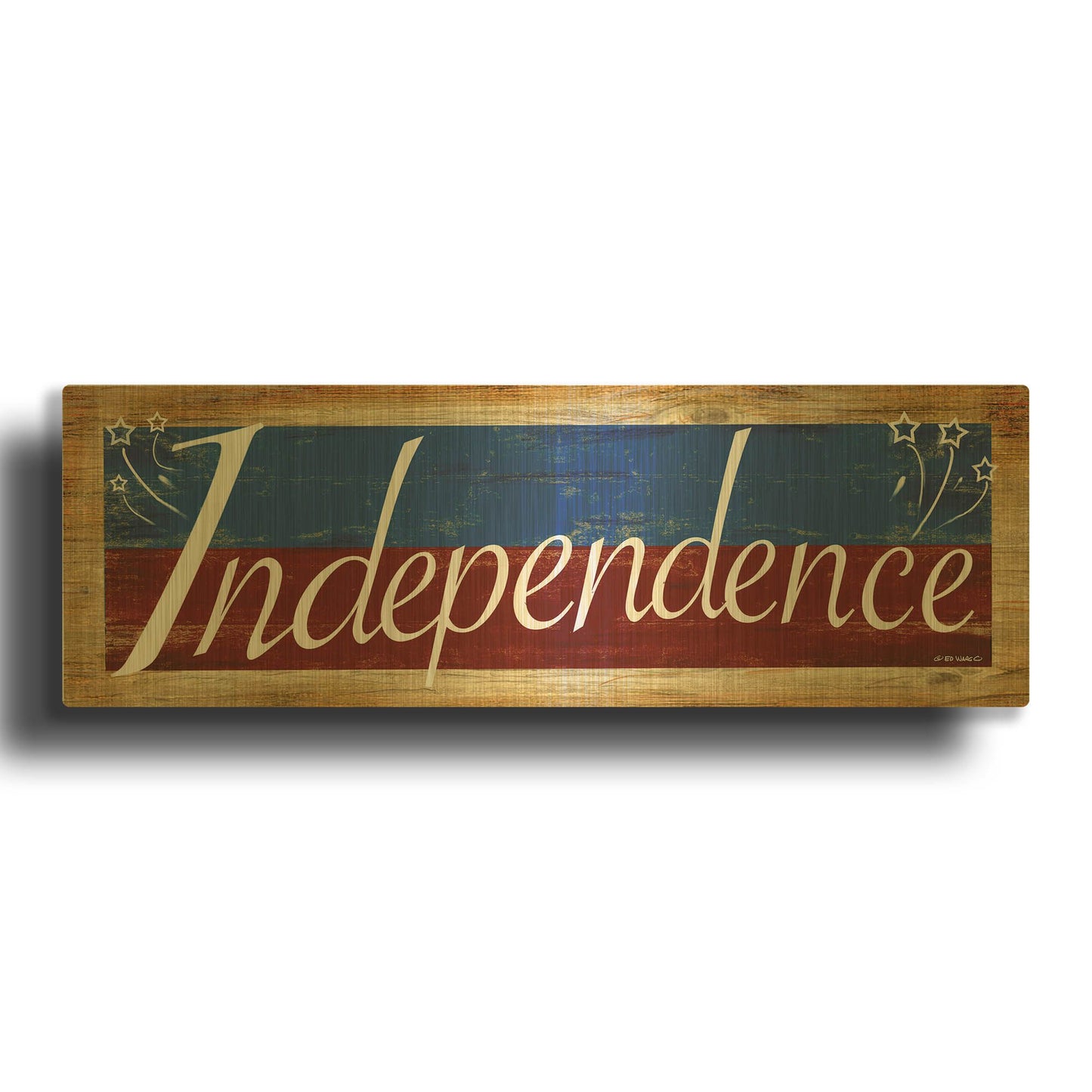 'Independence' By Ed Wargo Gold Metal Wall Art
