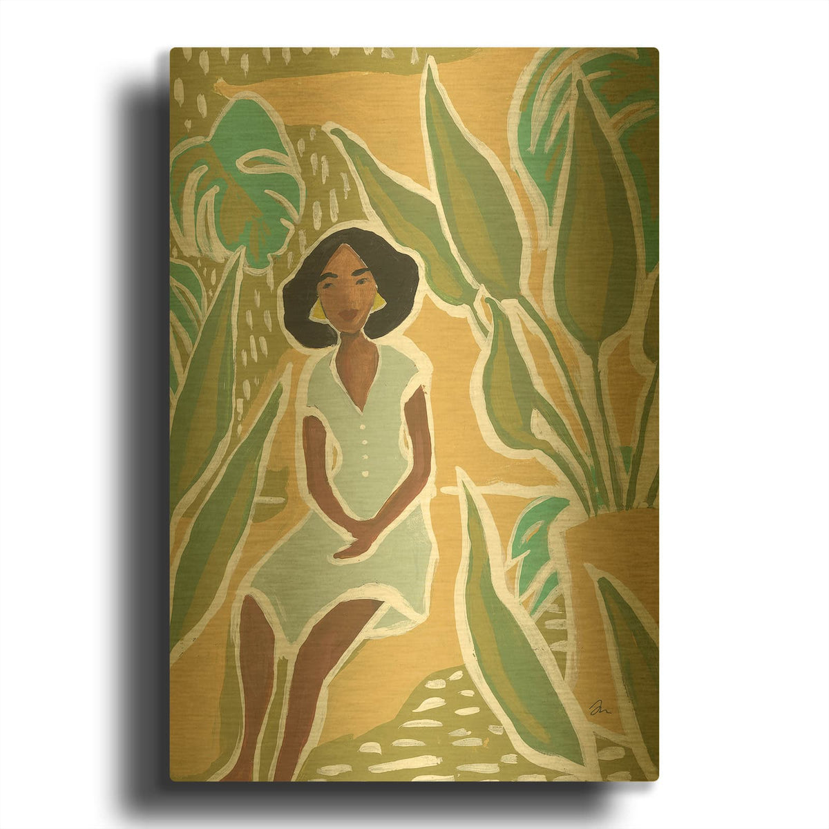'Warm Sunshine' By Jessica Mingo Gold Metal Wall Art