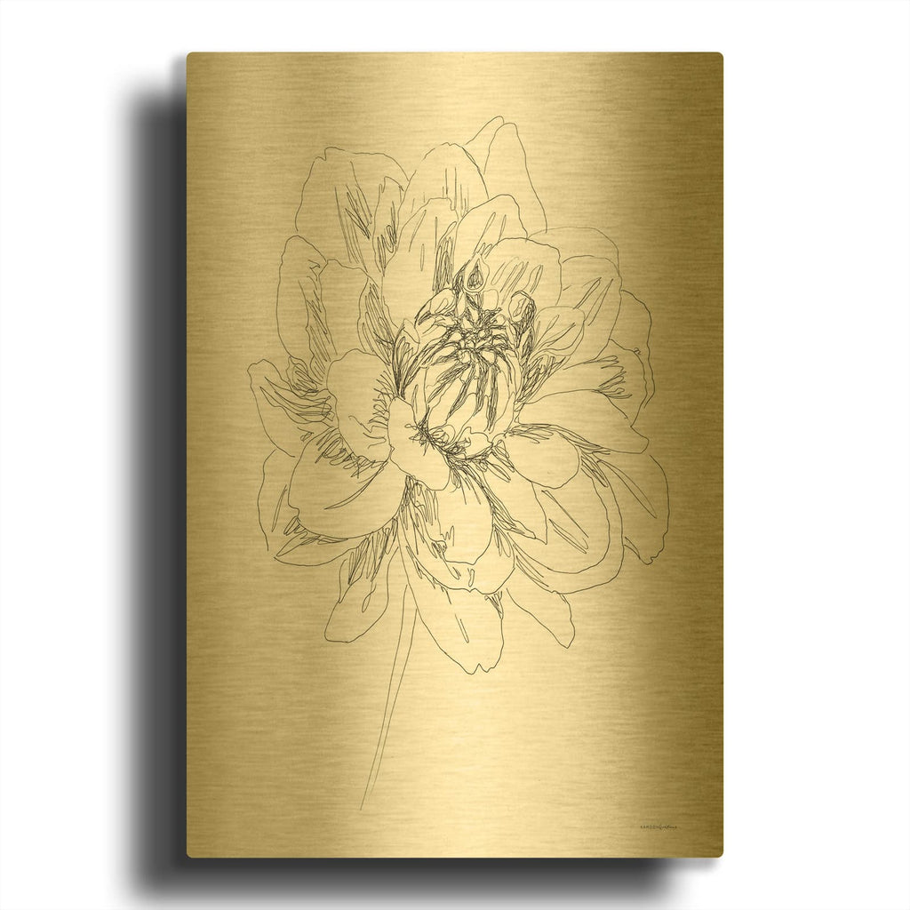 'The Center of things' By Kamdon Kreations Gold Metal Wall Art