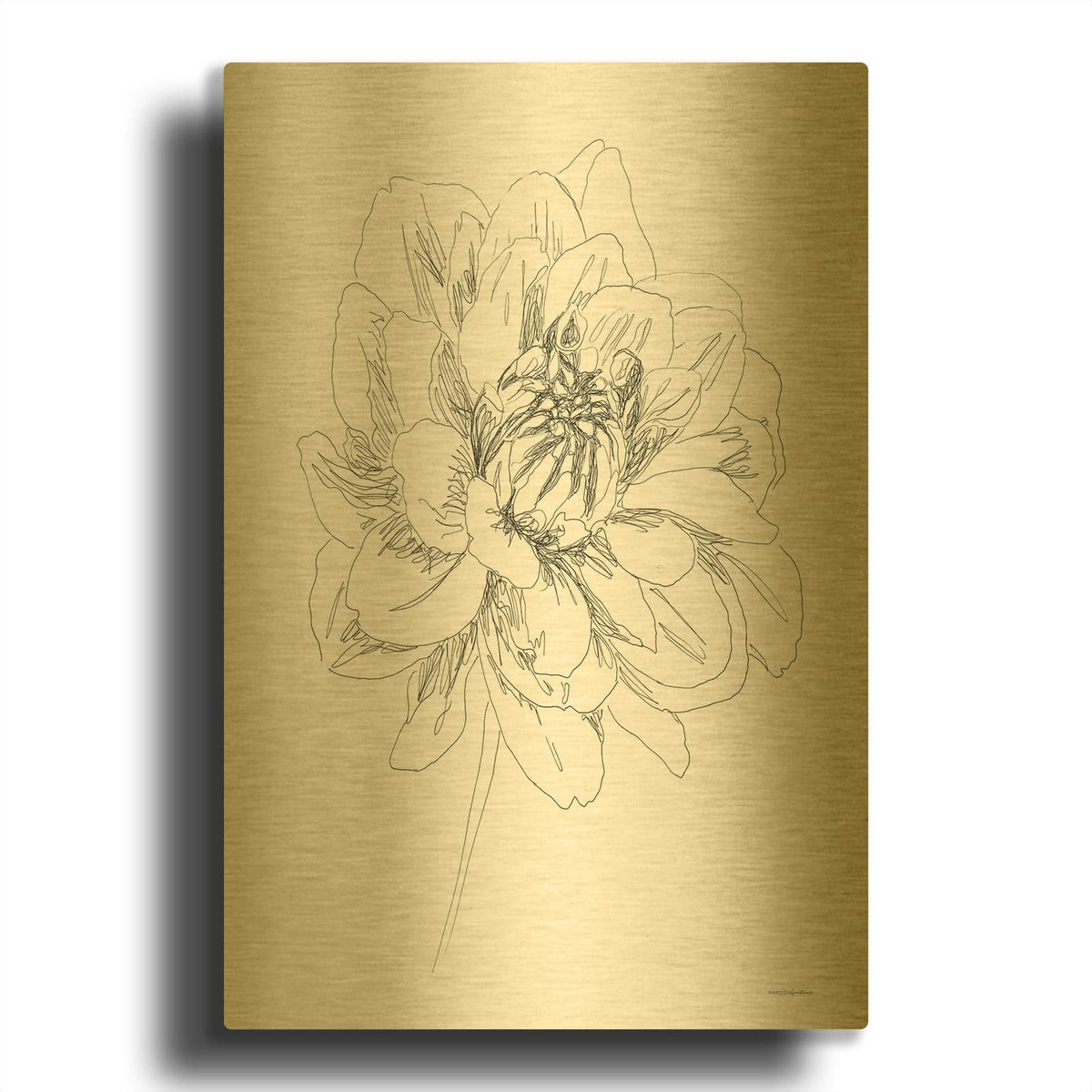 'The Center of things' By Kamdon Kreations Gold Metal Wall Art