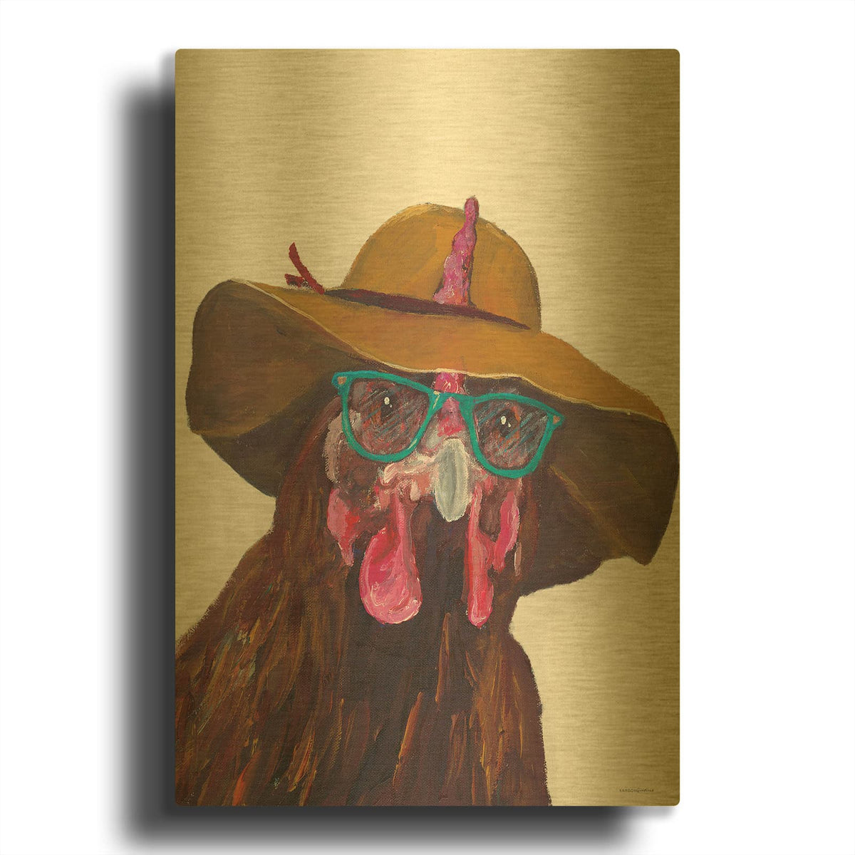 'Don' By Kamdon Kreations Gold Metal Wall Art