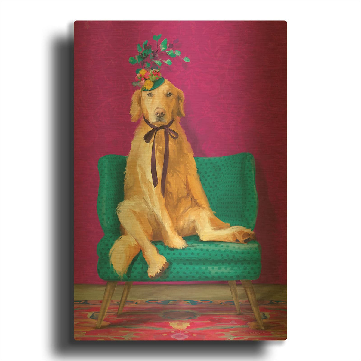 'Duchess' By Kamdon Kreations Gold Metal Wall Art