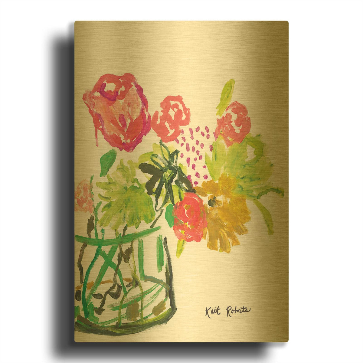 'Once Upon a Dream' By Kait Roberts Gold Metal Wall Art