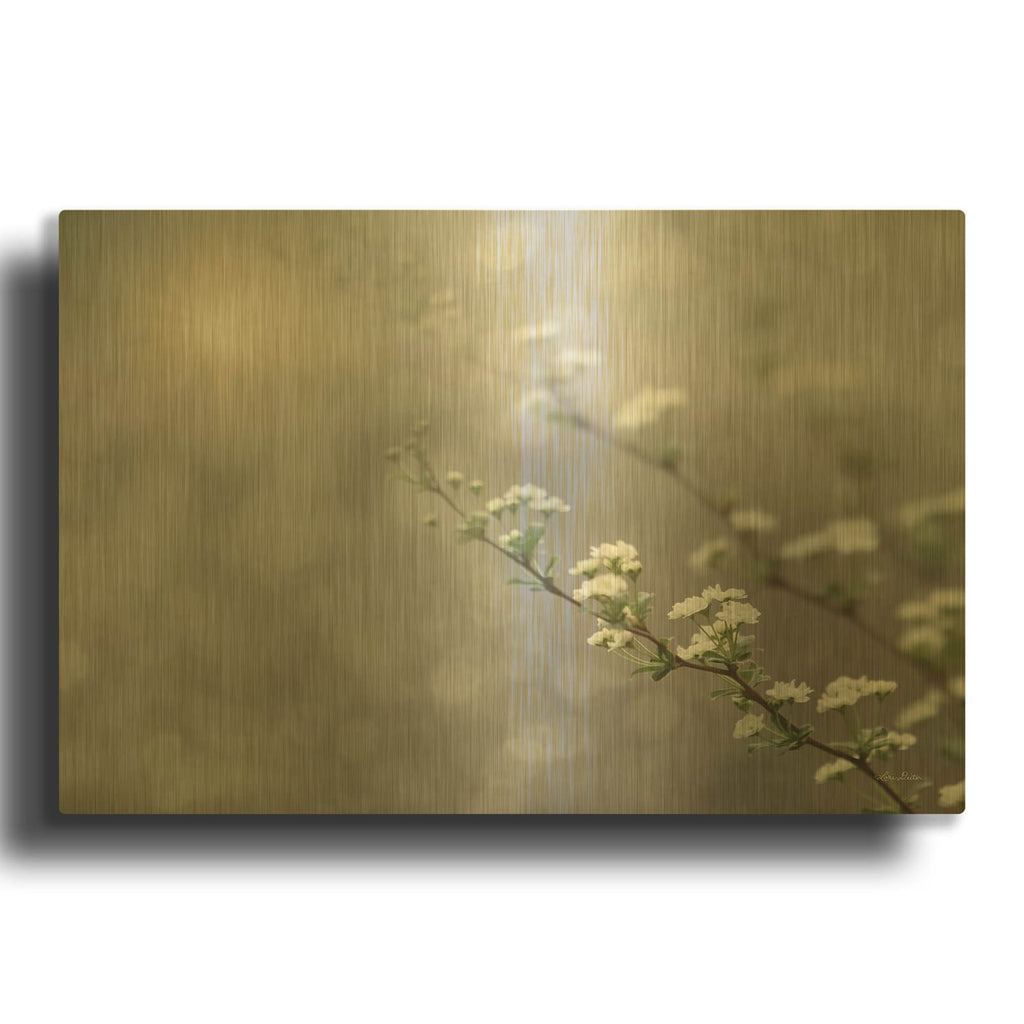 'Floral Dreams' By Lori Deiter Gold Metal Wall Art