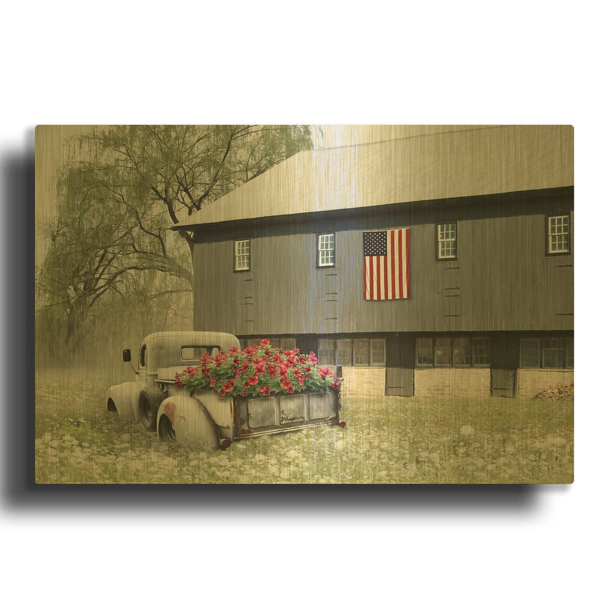 'Summer Sweetness' By Lori Deiter Gold Metal Wall Art