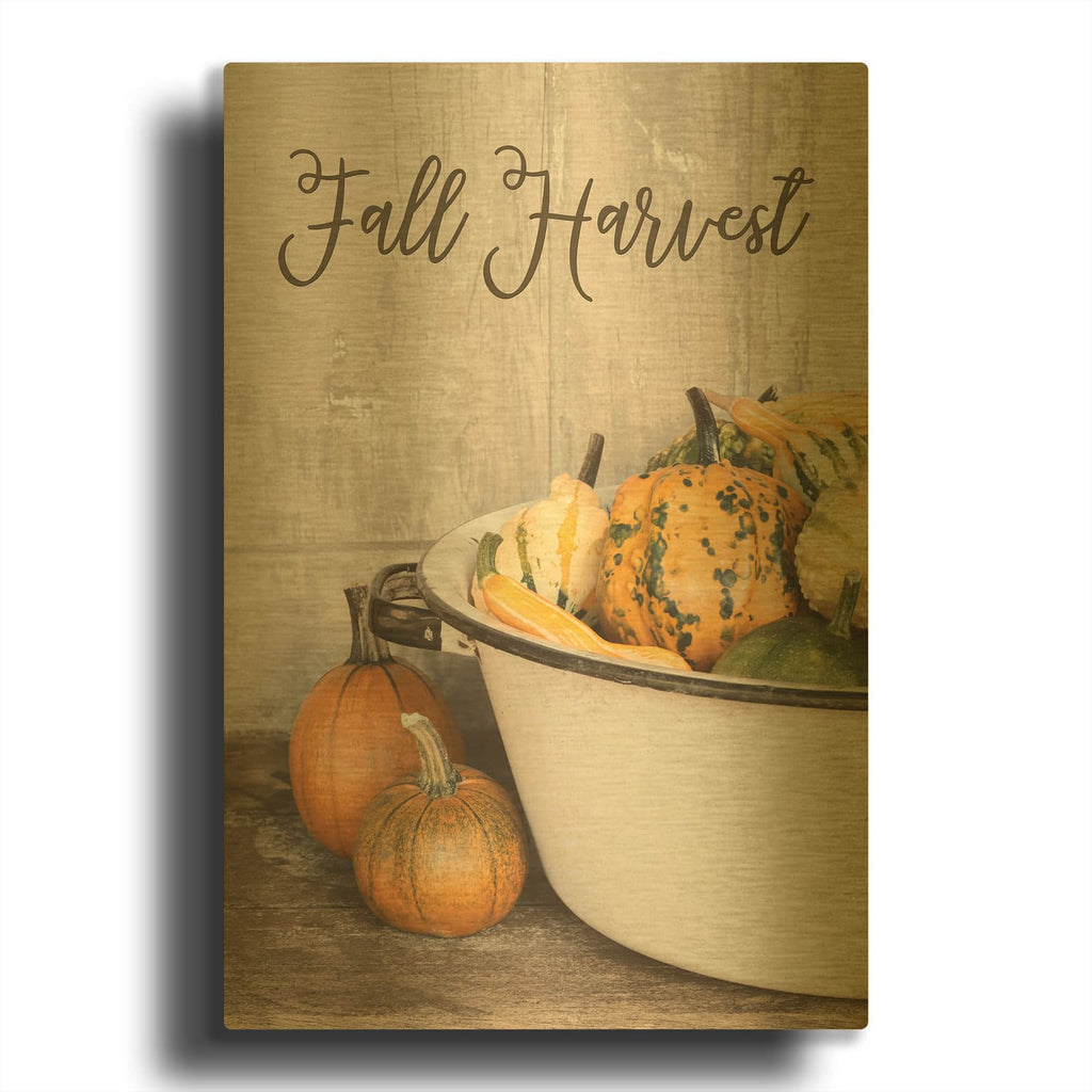 'Fall Harvest' By Lori Deiter Gold Metal Wall Art