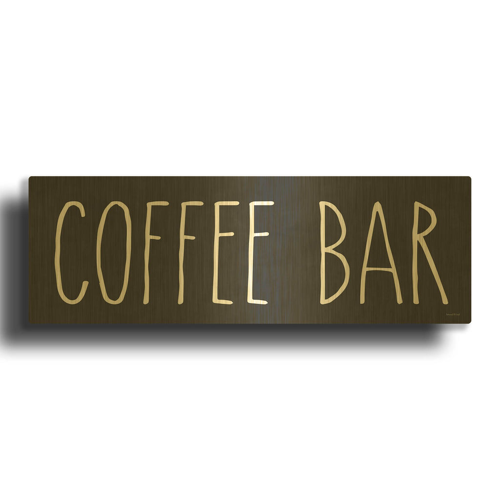 'COFFEE BAR' By Lettered Gold Metal Wall Art