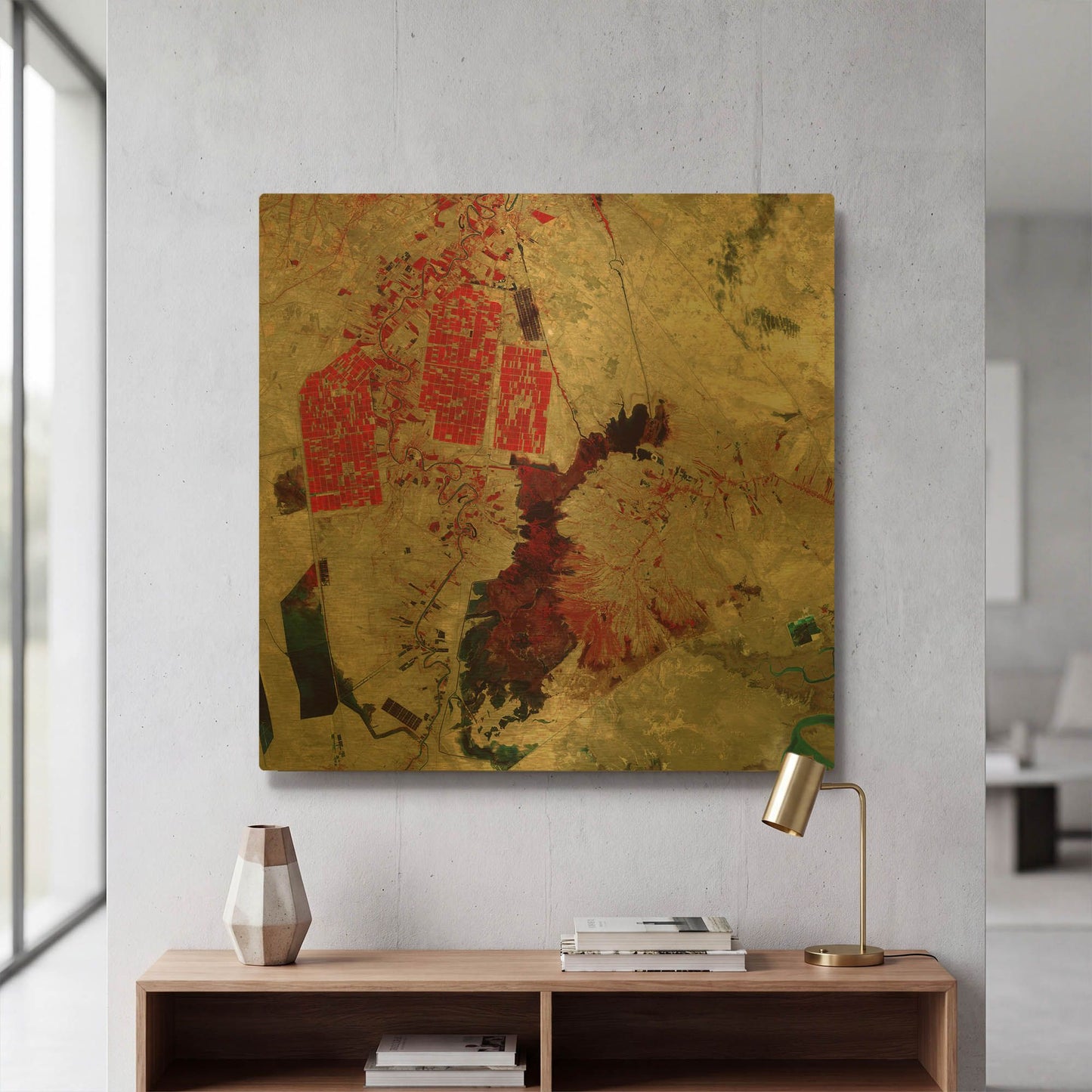 'Earth As Art Sloppy Paint Job' By NASA Earth As Art Gold Metal Wall Art