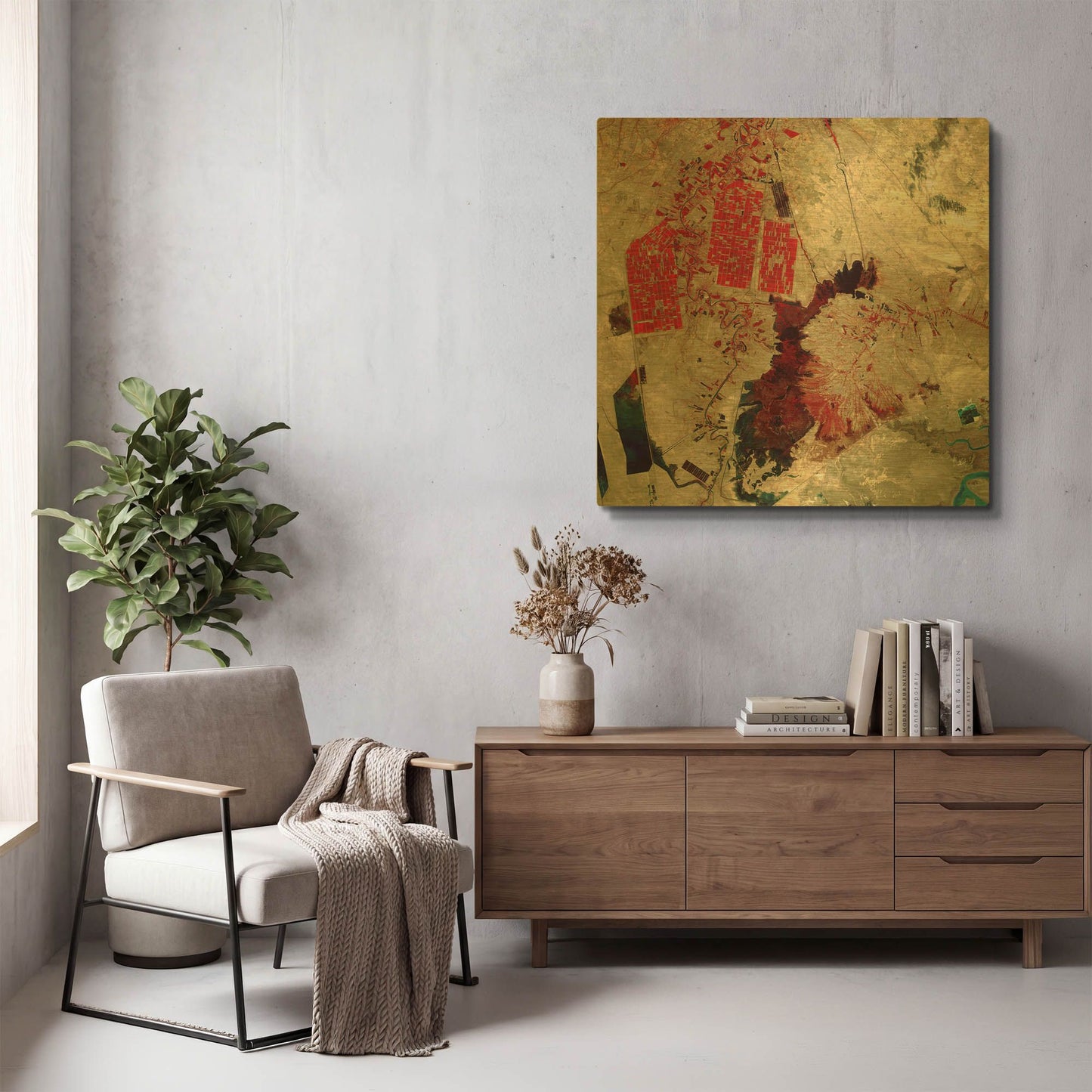 'Earth As Art Sloppy Paint Job' By NASA Earth As Art Gold Metal Wall Art