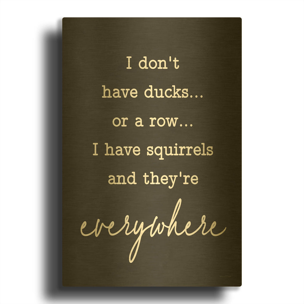 'I Don' By Lettered Gold Metal Wall Art