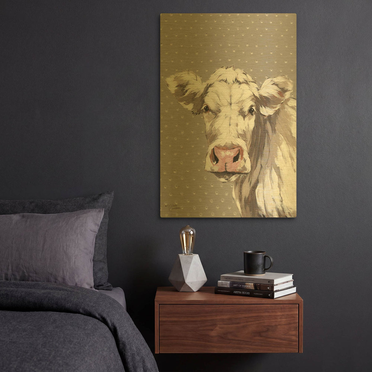 'Francine' By Michele Norman Gold Metal Wall Art