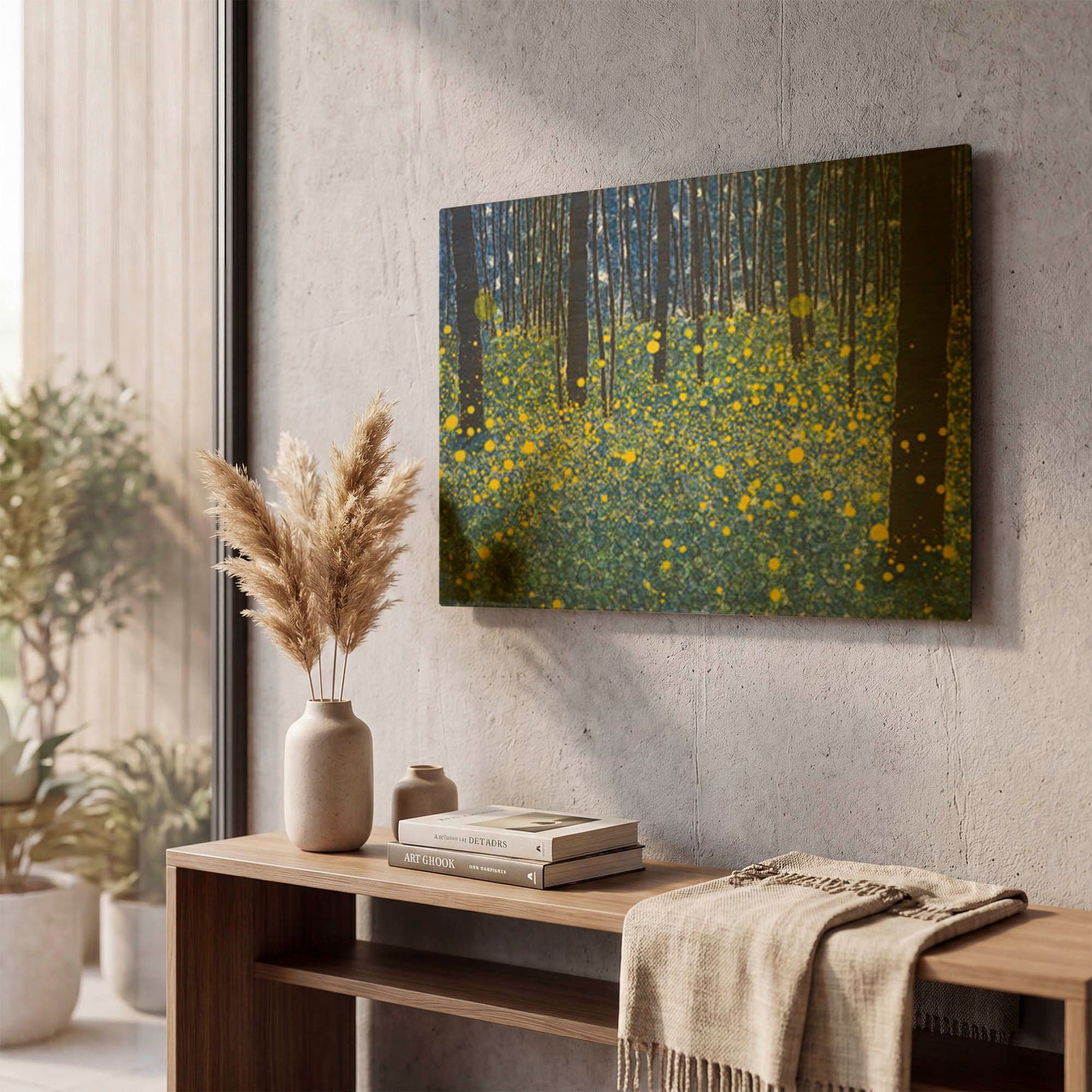 'Luminous Landscape' By DB Waterman Gold Metal Wall Art