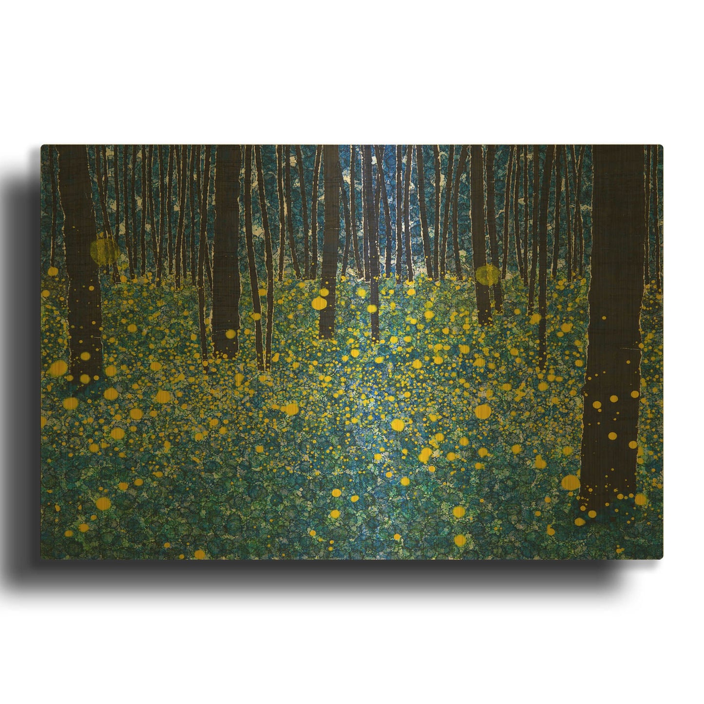 'Luminous Landscape' By DB Waterman Gold Metal Wall Art