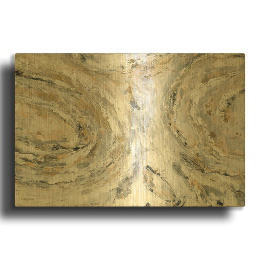 'Around & Around' By Roey Ebert Gold Metal Wall Art