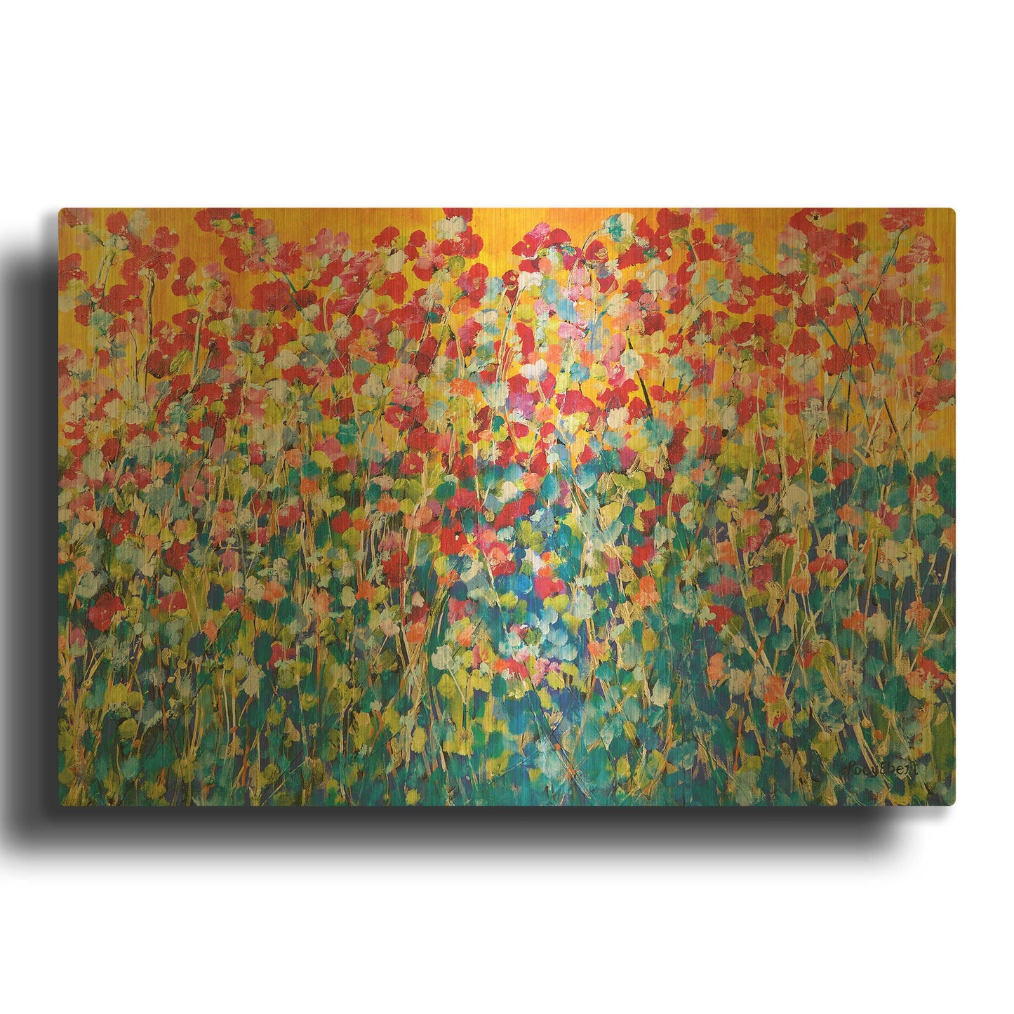 'Happiness' By Roey Ebert Gold Metal Wall Art