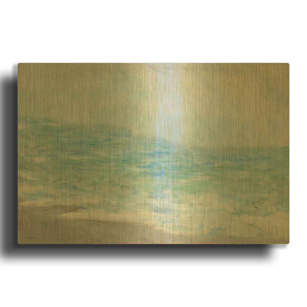 'Crashing Waves' By Stellar Design Studio Gold Metal Wall Art