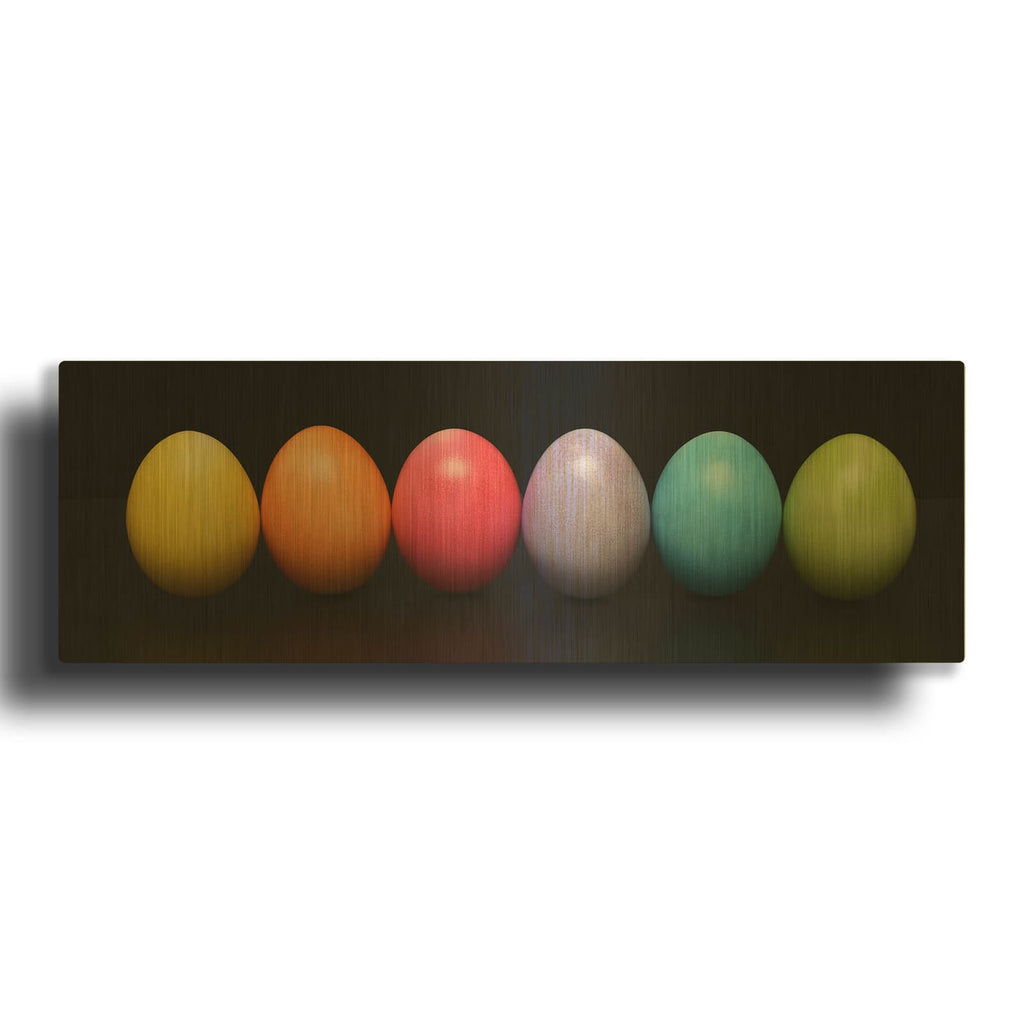 'Colorful Easter' By Luxe Gold Metal Wall Art