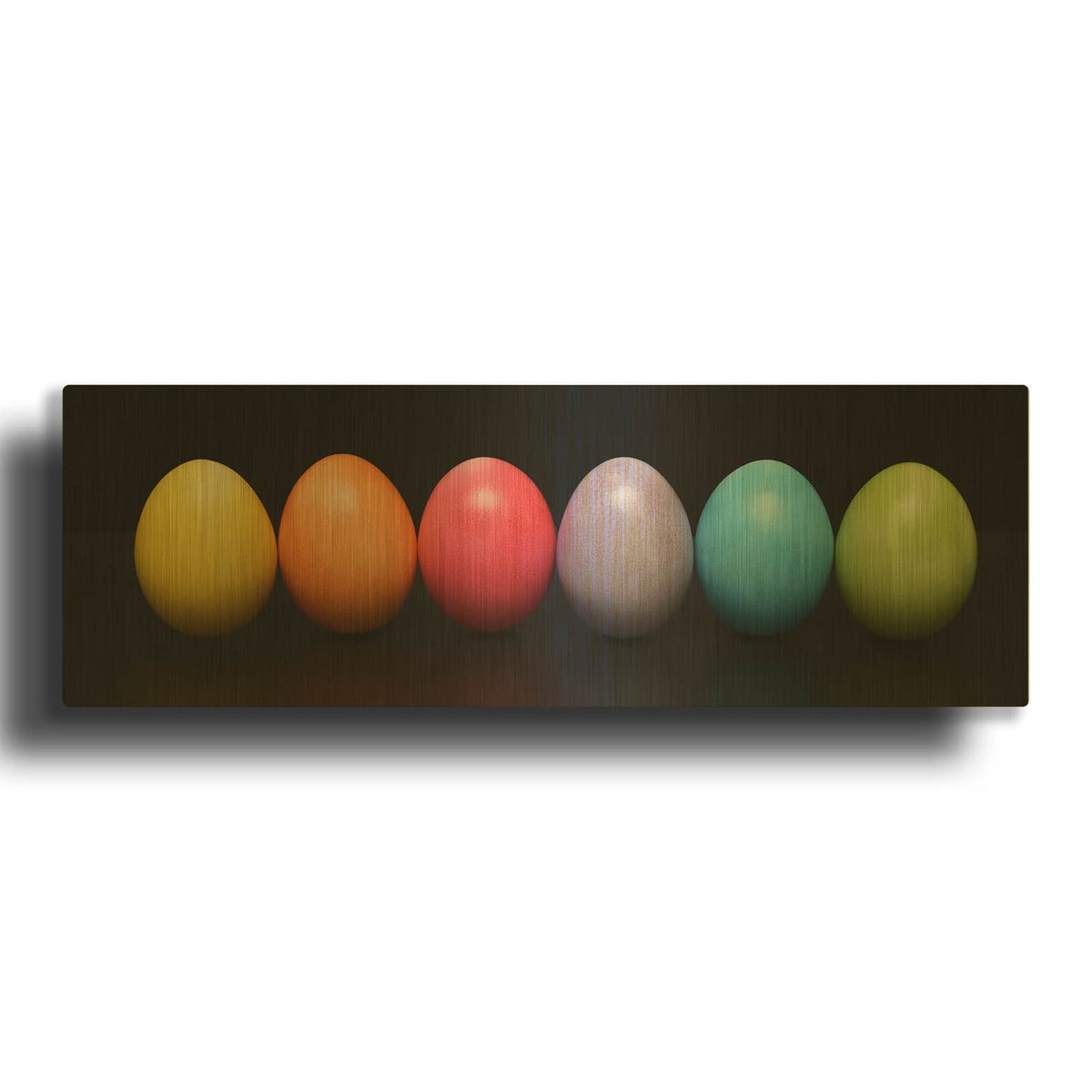 'Colorful Easter' By Luxe Gold Metal Wall Art