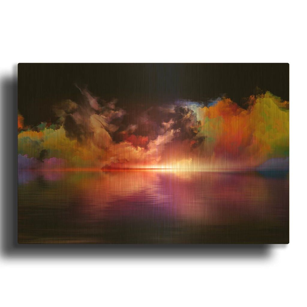 'Storm Surge' By Luxe Gold Metal Wall Art