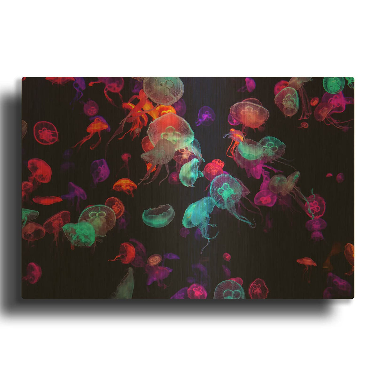 'Jelly Fish World' By Luxe Gold Metal Wall Art