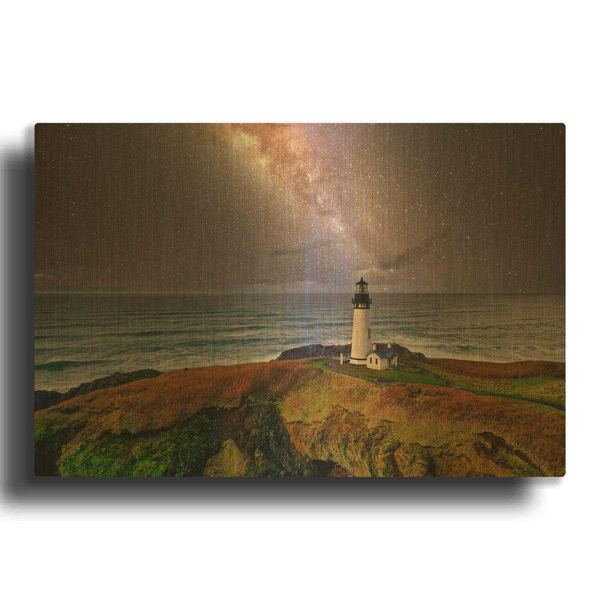 'Milky Way Beacon' By Luxe Gold Metal Wall Art