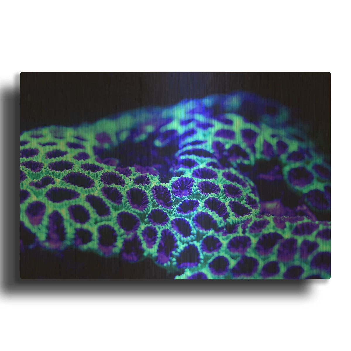 'Ocean Carpet' By Luxe Gold Metal Wall Art
