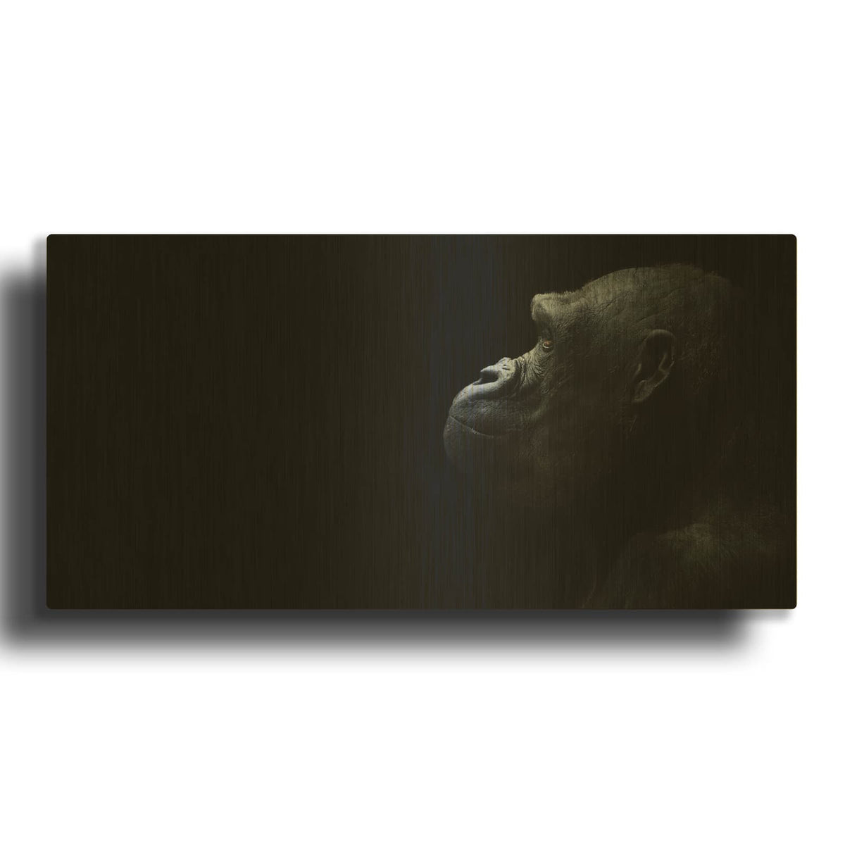 'Thinking Of Bored Apes' By Luxe Gold Metal Wall Art