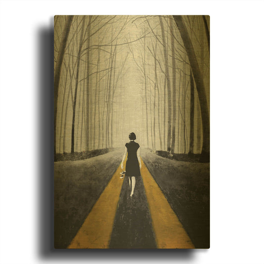 'Into The Blue' By DB Waterman Gold Metal Wall Art