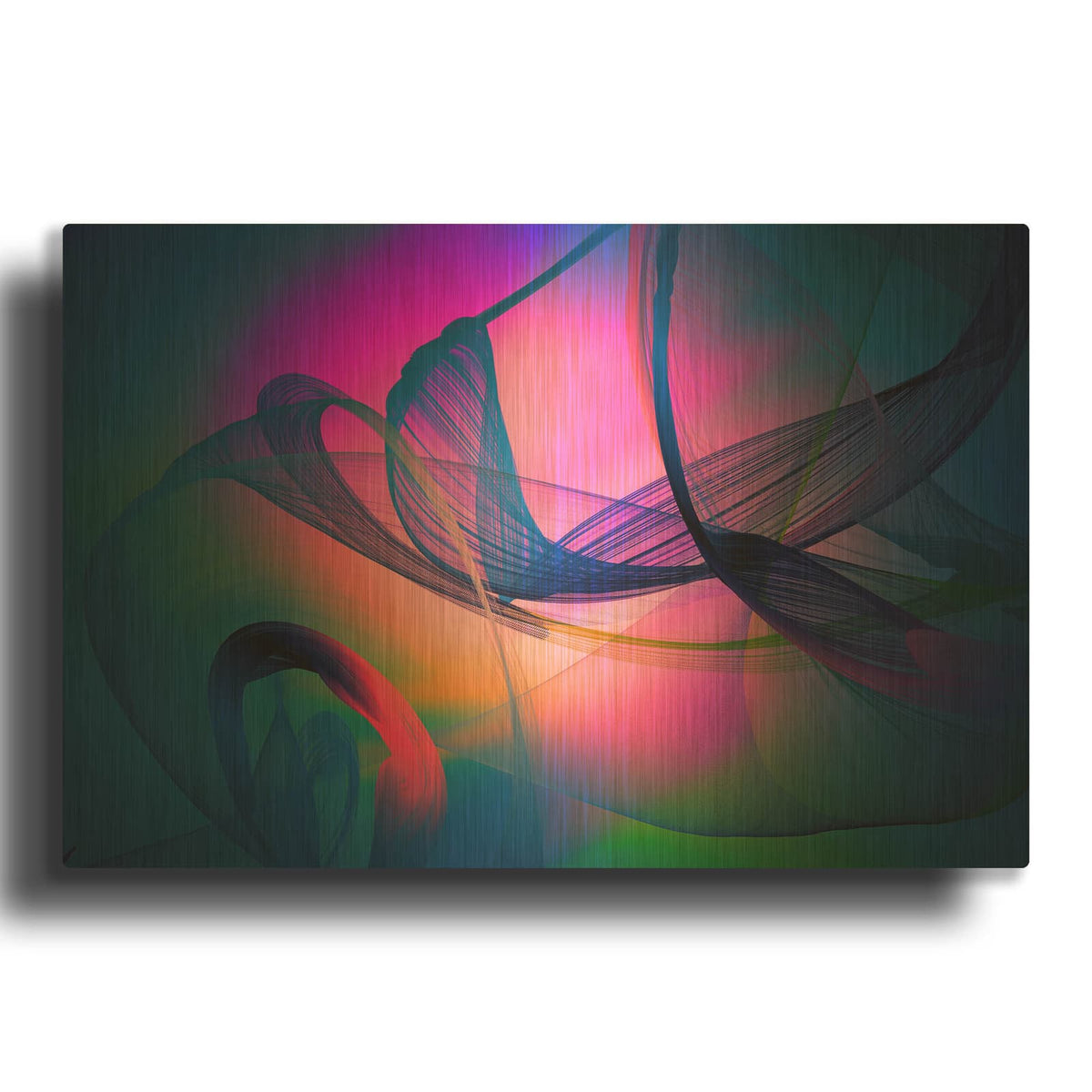 'Color In The Lines 31' By Irena Orlov Gold Metal Wall Art