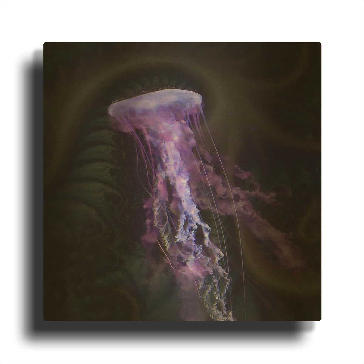 'Gelatinaous, Four' By Steve Hunziker Gold Metal Wall Art