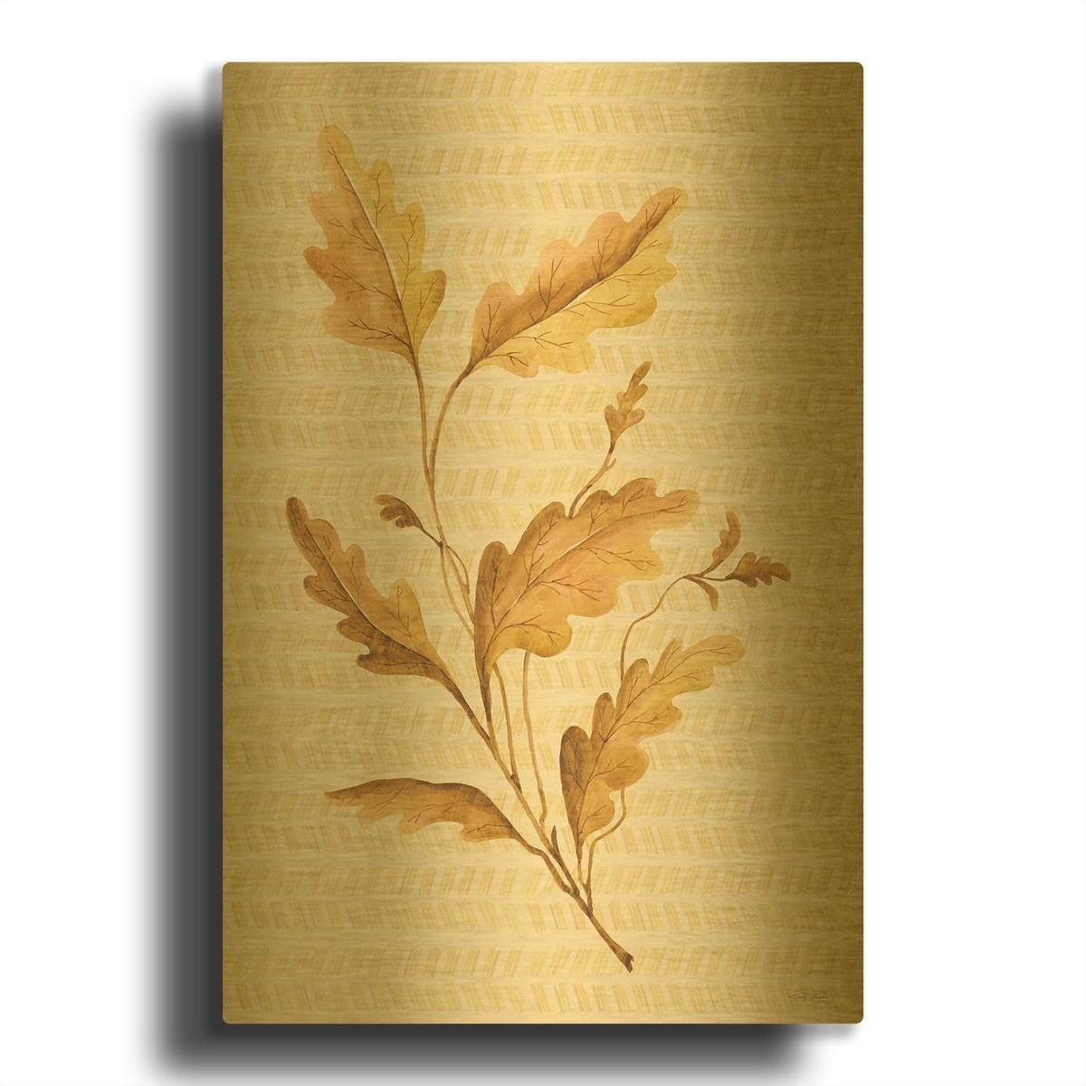 'Golden Oak' By Cindy Jacobs Gold Metal Wall Art
