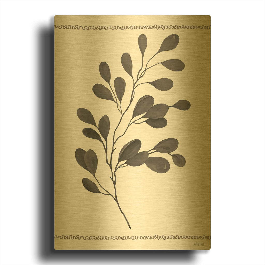 'Leaf Collection I' By Cindy Jacobs Gold Metal Wall Art