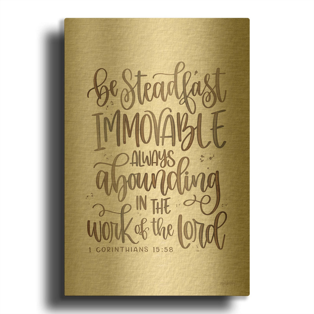'Steadfast' By Imperfect Dust Gold Metal Wall Art