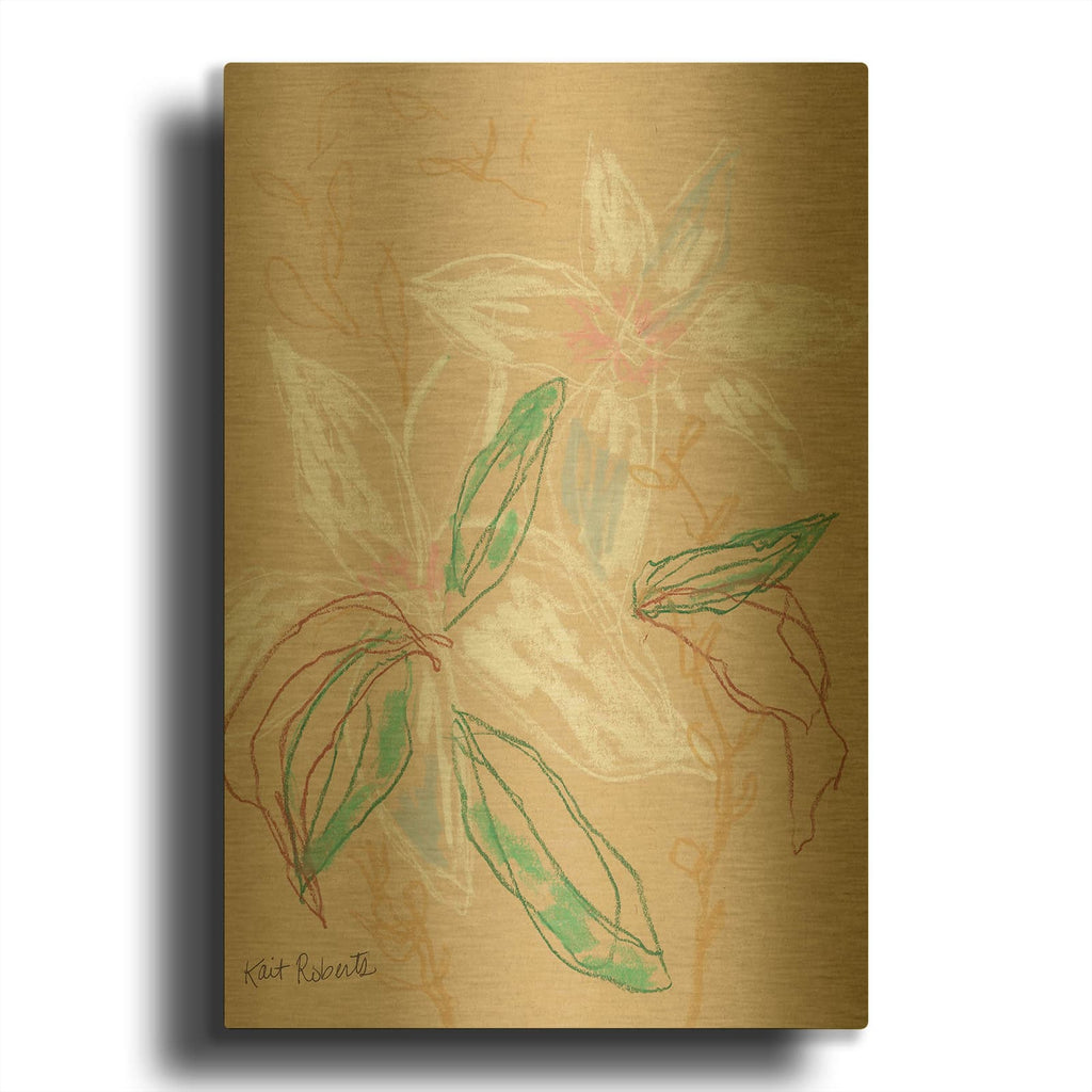 'I' By Kait Roberts Gold Metal Wall Art