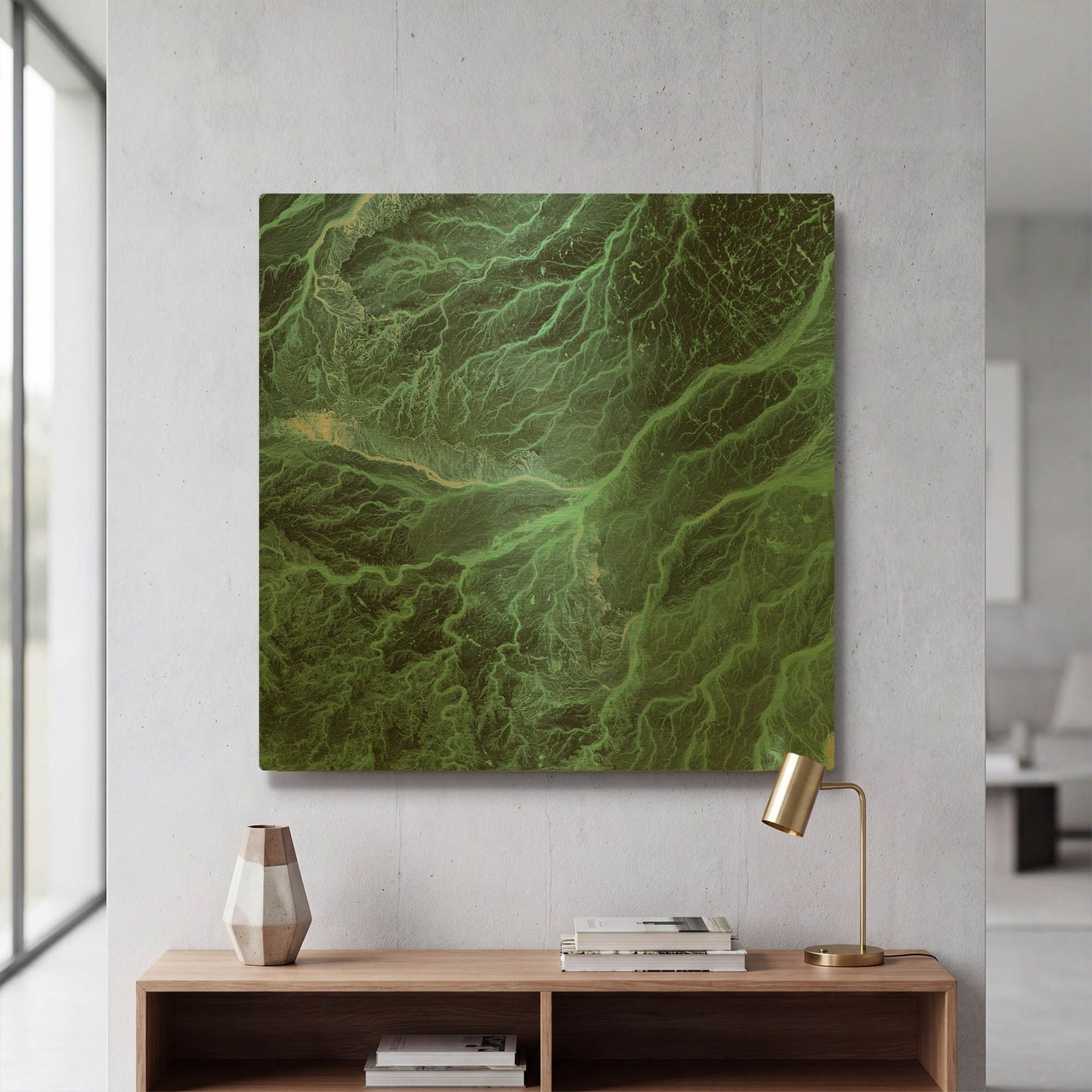 'Earth As Art Wadi Branches' By NASA Earth As Art Gold Metal Wall Art