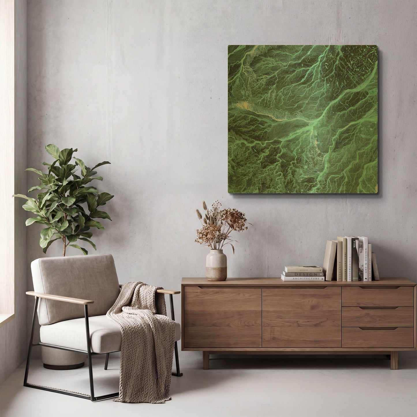 'Earth As Art Wadi Branches' By NASA Earth As Art Gold Metal Wall Art