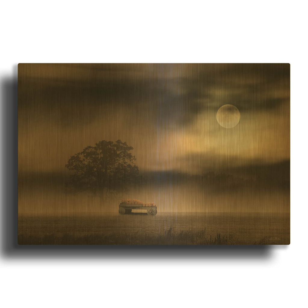 'The Spooky Old Oak Tree' By Lori Deiter Gold Metal Wall Art