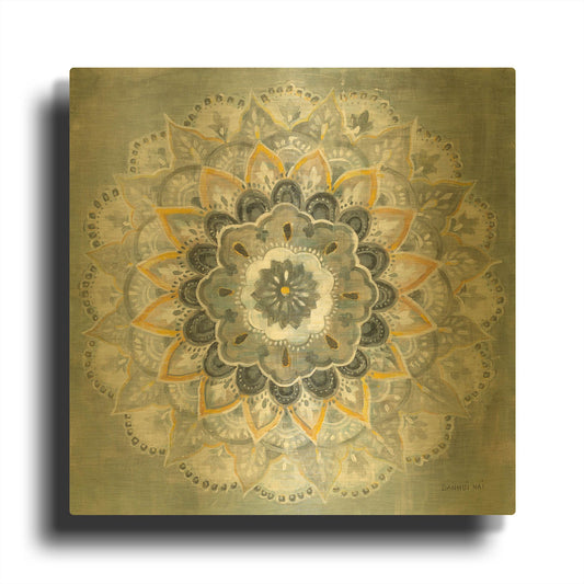 'Sunburst' By Danhui Nai Gold Metal Wall Art