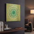 'Coastal Mandala' By Danhui Nai Gold Metal Wall Art