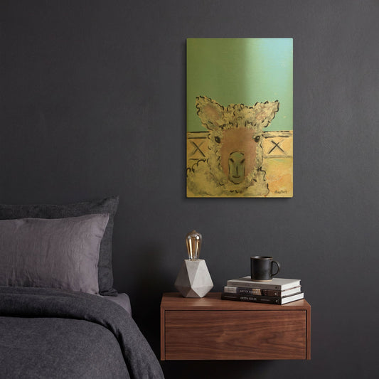 'Baa Baa' By Roey Ebert Gold Metal Wall Art