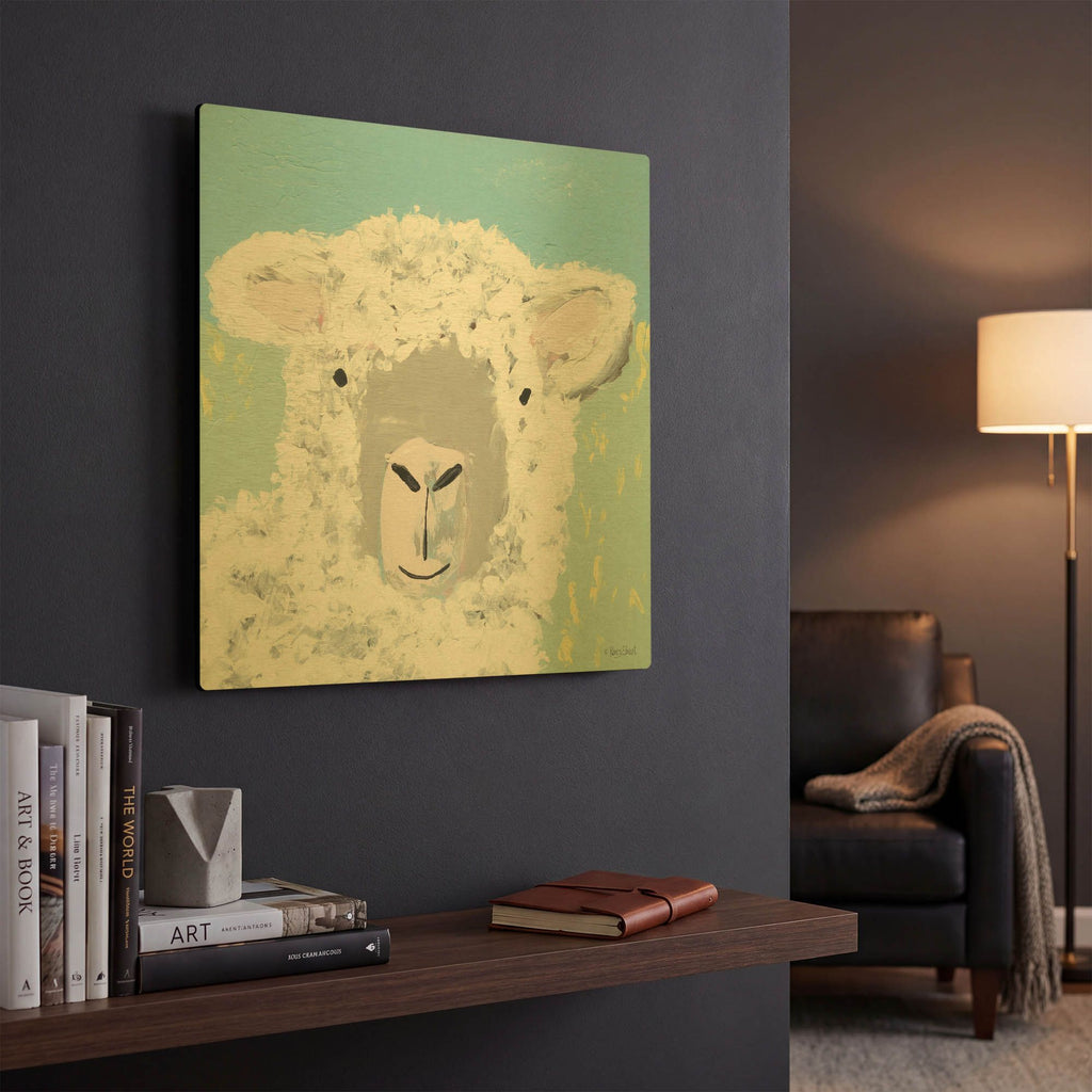 'Baa' By Roey Ebert Gold Metal Wall Art