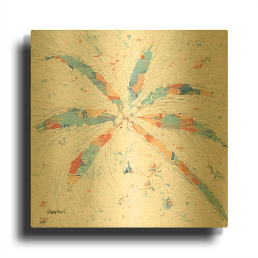 'Palm Tree II' By Roey Ebert Gold Metal Wall Art