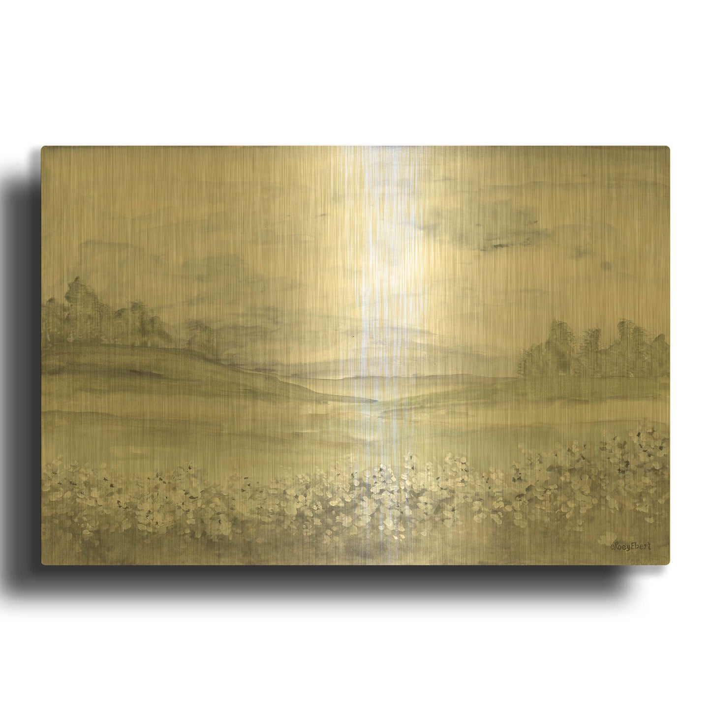 'Meadow' By Roey Ebert Gold Metal Wall Art