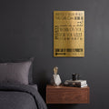 'A Feel Good Reminder' By Yass Naffas Designs Gold Metal Wall Art