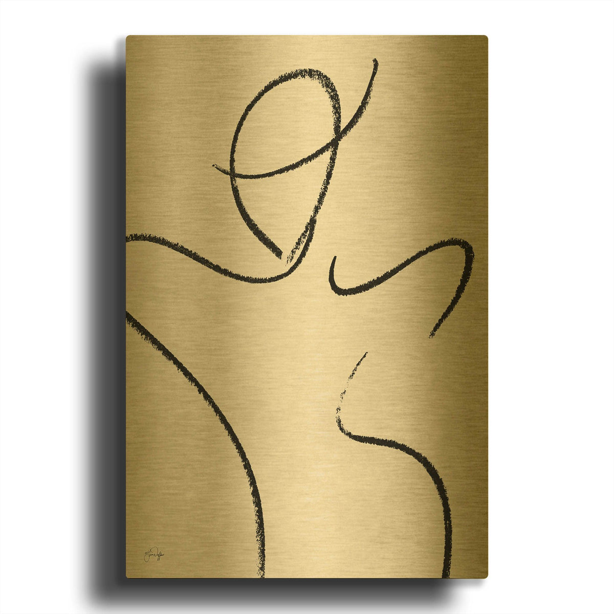 'Miss Carmen' By Yass Naffas Designs Gold Metal Wall Art