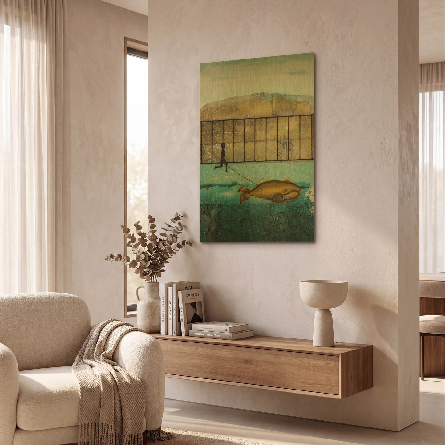 'Good Compagnon' By DB Waterman Gold Metal Wall Art
