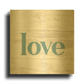 'Love' By Yass Naffas Designs Gold Metal Wall Art